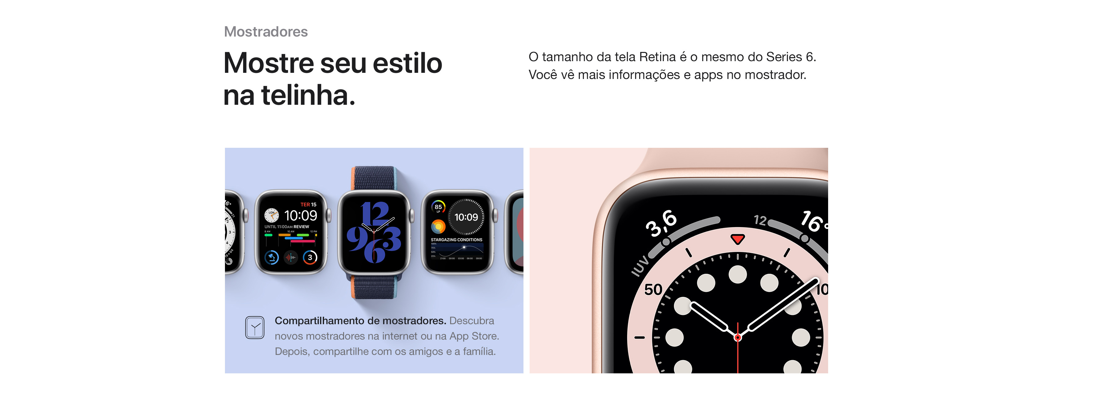Apple Watch SE GPS 44mm Caixa Cinza-Espacial de Alumínio com Pulseira Esportiva Preta
